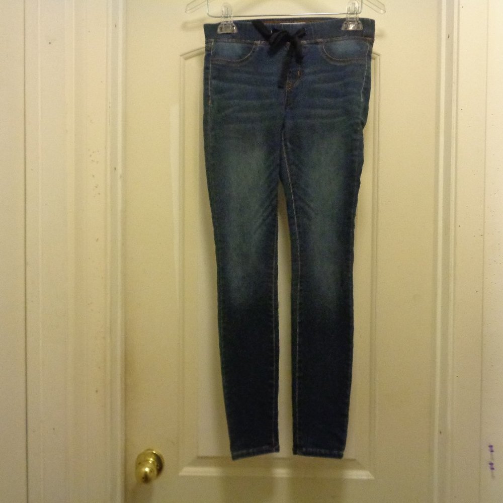 BLACK DAISY SHAY KNIT JEAN LOOK LEGGINS SM/2